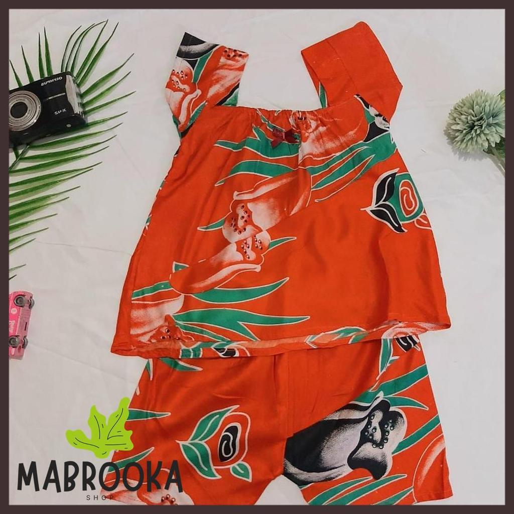 Special Price Baju Tidur Rayon Anak/ Setelan Batik Anak Perempuan Usia 1-2 Tahun