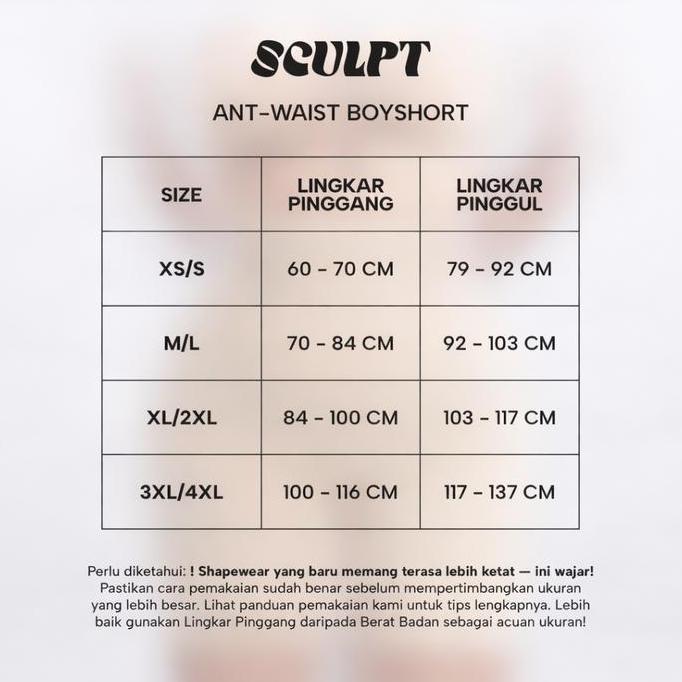 Keep- Bundle Sculpt 2 Ant-Ist Boyshort Korset Perut Boxer Seamless Nita