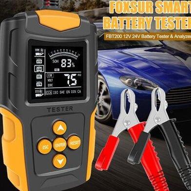 TERBARU - Tester Aki Kendaraan Portable Battery Tester 200Ah with LCD FBT-200