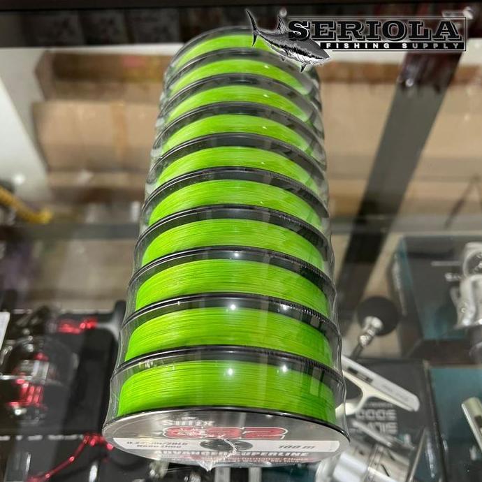 PE SUFIX 832 X8 NEON LIME ADVANCED SUPERLINE 100M 20lb 30lb 40lb