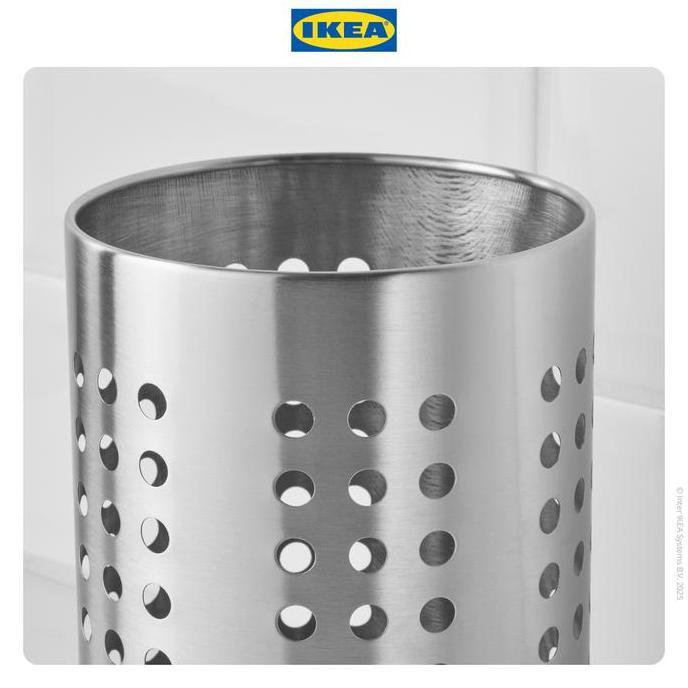 IKEA ORDNING Tempat Sendok Bahan Baja 18cm