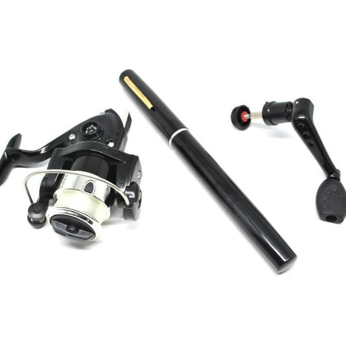 alat pancing pena set joran dan reel  / pena pancing portabel