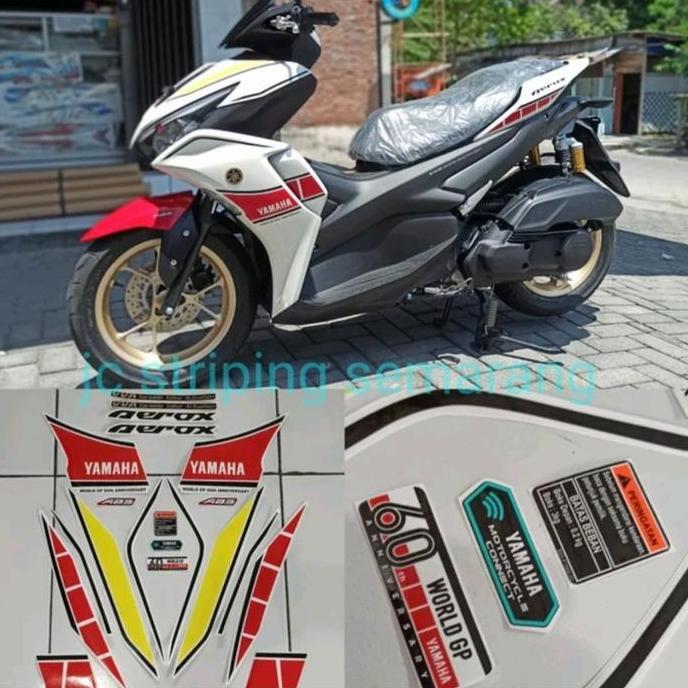 TERBARU - Striping Yamaha New Aerox 60th GP Edition