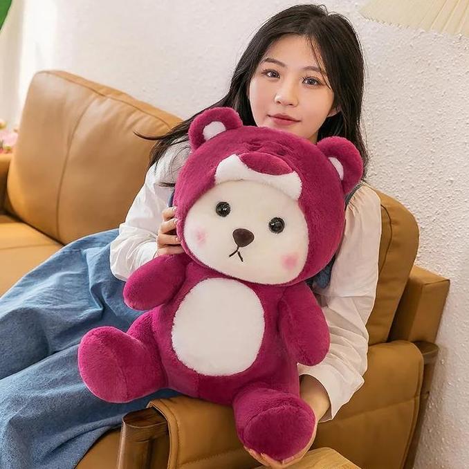 45 cm Lucu Teddy Tales Bear Cosplay Manyo Boneka Teddy Bear Kupluk [terbaik]