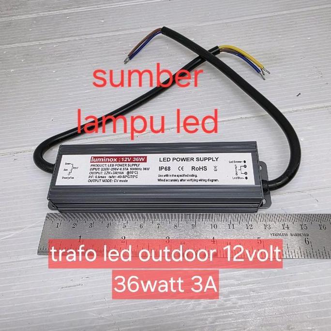 trafo driver ballast led 3a 36w 12volt 5a 60w 8a 100 / psu trafo waterprood 12v 36watt 36w 60wat 100