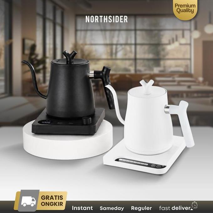 Teko Kopi Leher Angsa Elektrik Gooseneck Kettle 1000ml Atur Suhu HR462