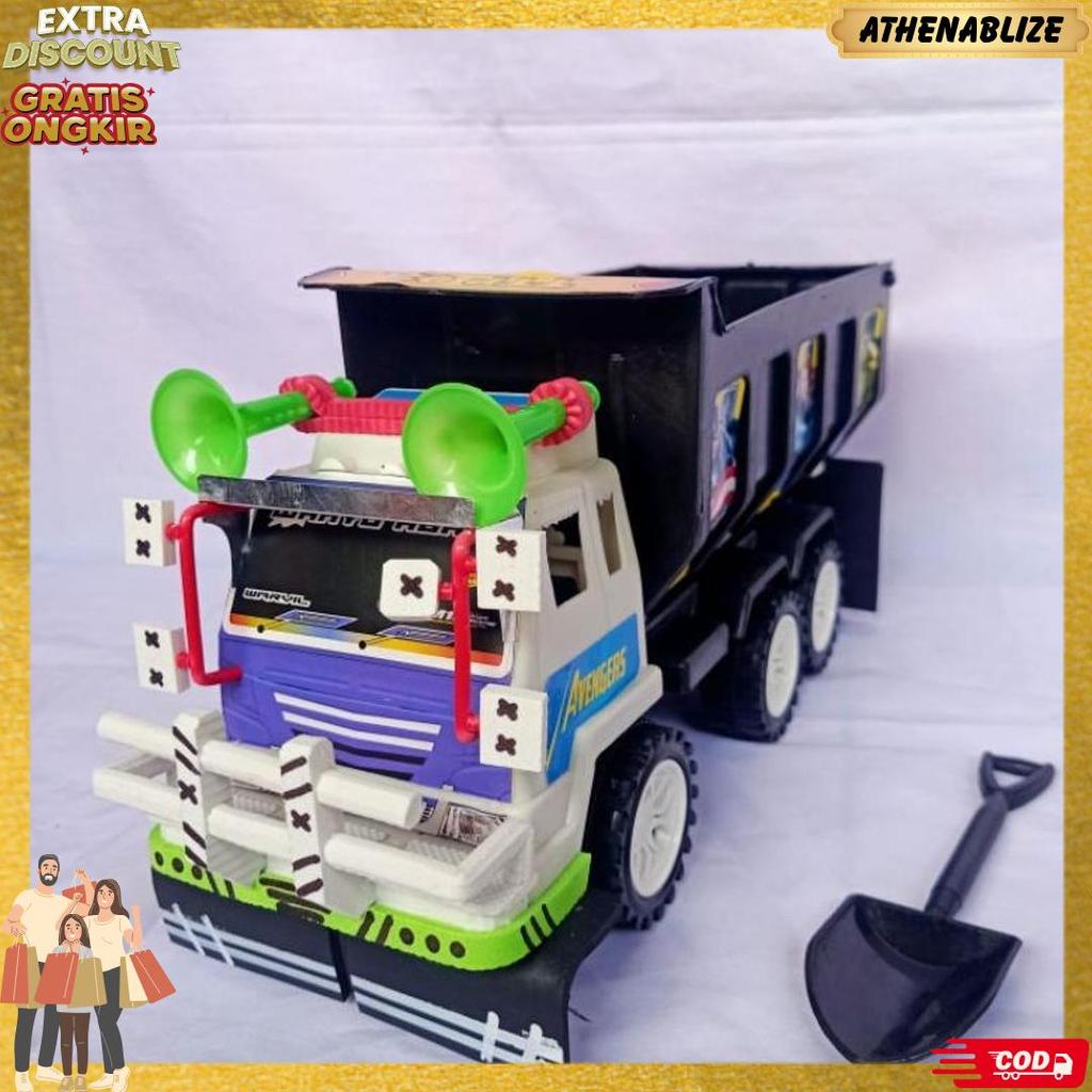 Mobilan Anak Truk Pasir  Modifikasi Mobilan Dump Truck  Mainan Anak Truk Pasir Ttp 02 Dijamin Bagus