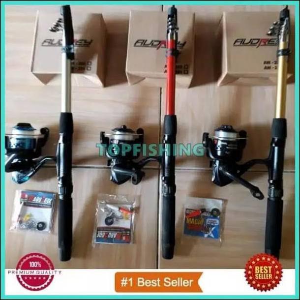 Joran pancing komplit satu set plus umpan