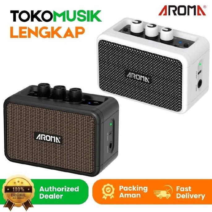 Amplifier Ampli Mini AROMA AG-04 Ampli Aroma AG04 Rechargeable Speaker With Bluetooth