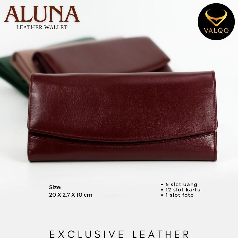 wajib punya valqo aluna dompet kulit kulit sapi dompet wanita perempuan dompet panjang dompet kartu