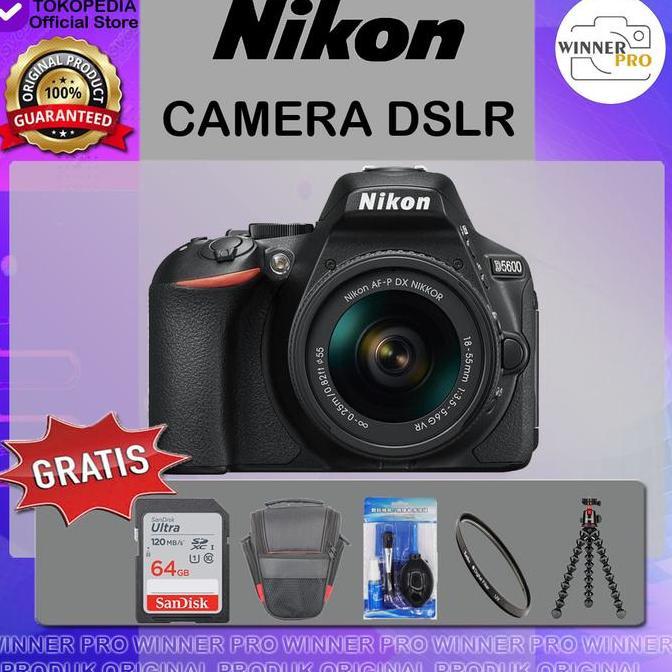 Nikon D5600 Kit AF-P 18-55mm VR - Kamera Nikon D5600