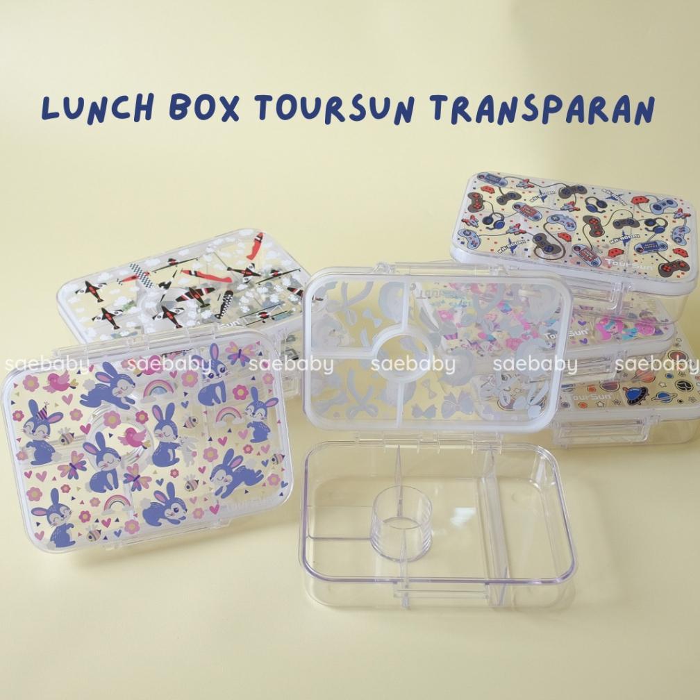 Lunch Box Transparan Toursun, Kotak Makan Tritan ,Kotak Bekal Makan Anak Bento Box Tritan