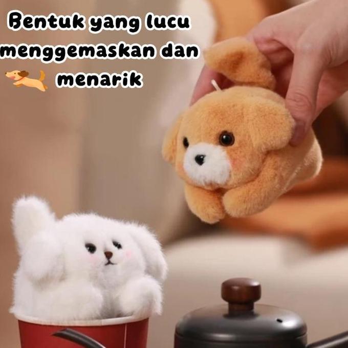 Vixplorn Mainan Mewah Serut/Mainan Dekompresi Tali Serut Boneka Mewah Kucing Liontin Mewah Liontin T
