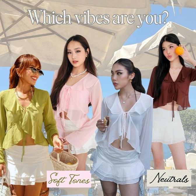 Shewearssugar - Arabella Cardigan | Outer Wanita Ruffle | Blouse Crop Wanita | Cardigan Ruffle Korea
