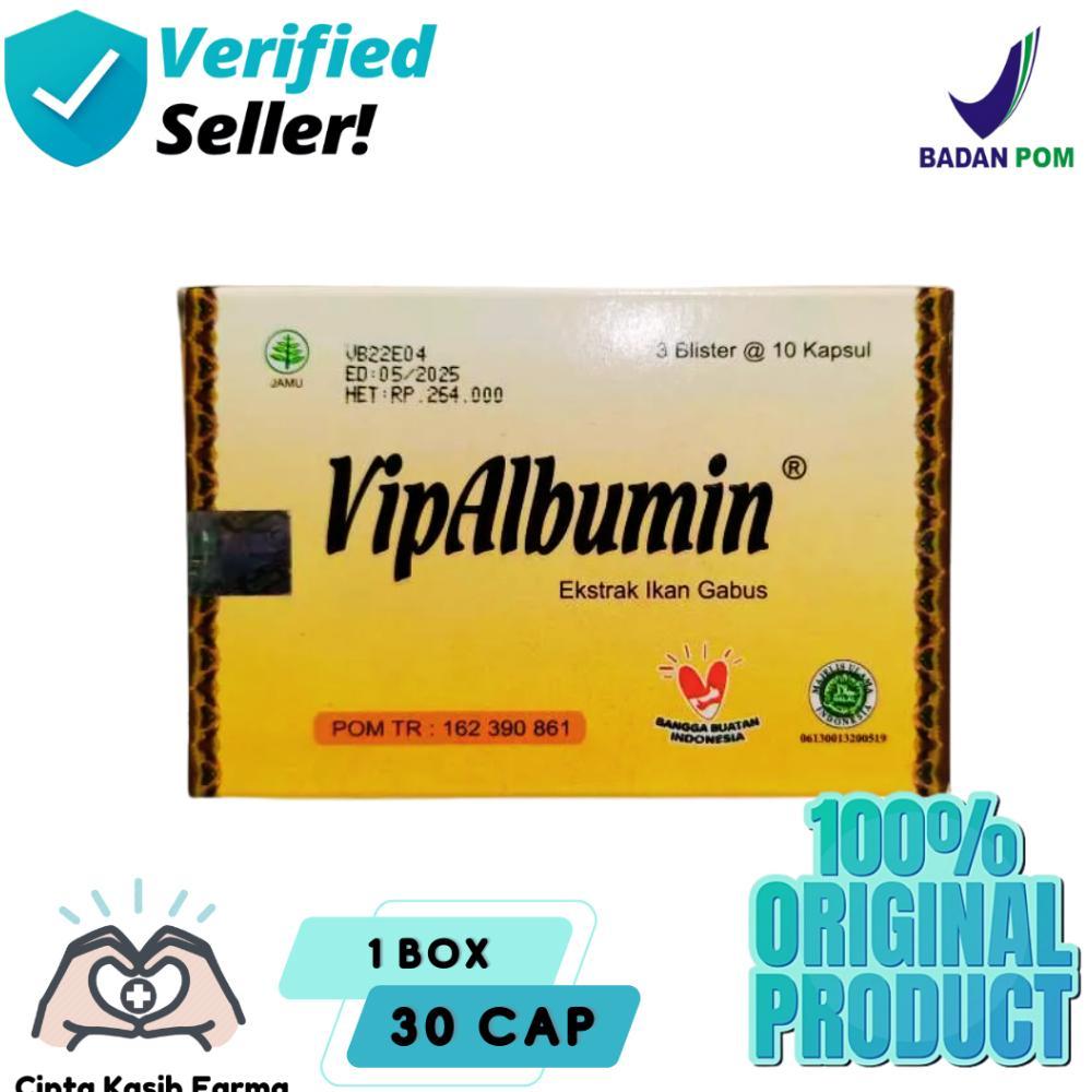 Selera Jualan - Vipalbumin Obat Tradisional Ekstrak Ikan Gabus Box 30 Kapsul Penyembuhan Bekas Luka
