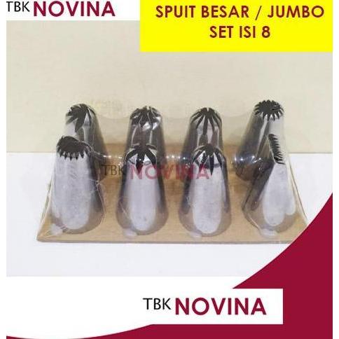 SPUIT BESAR SET ISI 8 / SPUIT JUMBO / SPUIT STAINLESS