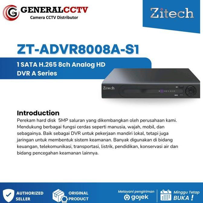 DVR 8 CHANNEL HD 5MP support 6-IN-1