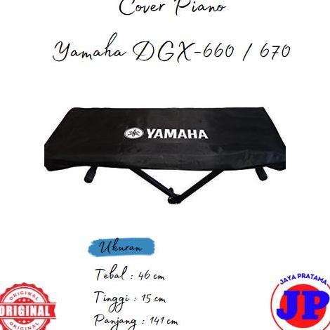 Cover Piano Keyboard Yamaha DGX 660 / 670 Penutup Anti Debu Anti Air