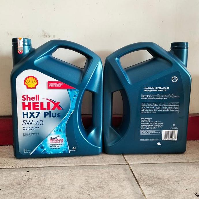 Olinoy- Oli Mesin New Shell Helix Hx-7 Fully Synthetic Sae 5W-40 Kemasan 4 Ltr