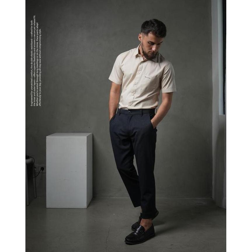 Samase Sirwal Ankle Pants I003 Sirwal Celana Panjang Bawahan Pria Dewasa Terbaru Warna Hitam Samase 