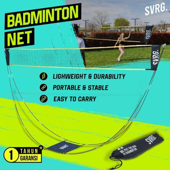 Svrg Badminton Net - Jaring Bulutangkis Portable - Net Bulutangkis