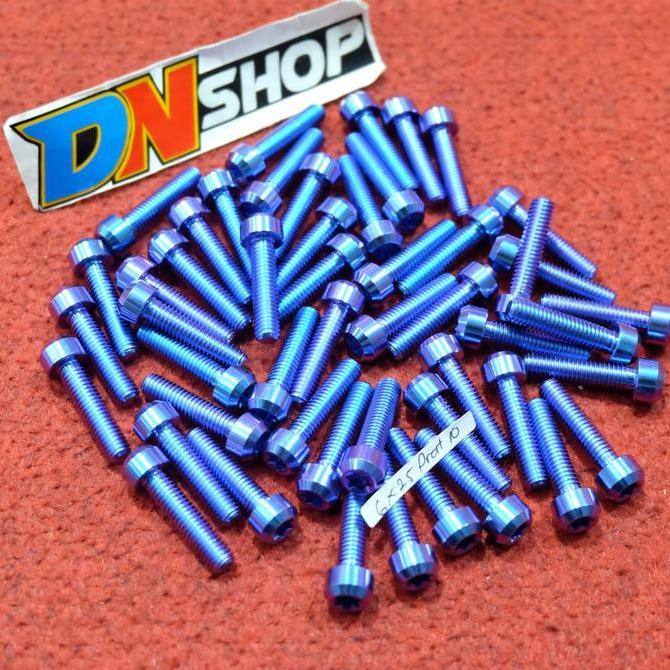 Baut Titanium M6X25 Drat 10