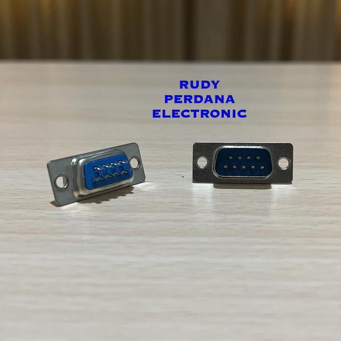 KONEKTOR CONNECTOR SOKET SOCKET VGA MALE COWOK DB9 DB 9 PIN MOS27