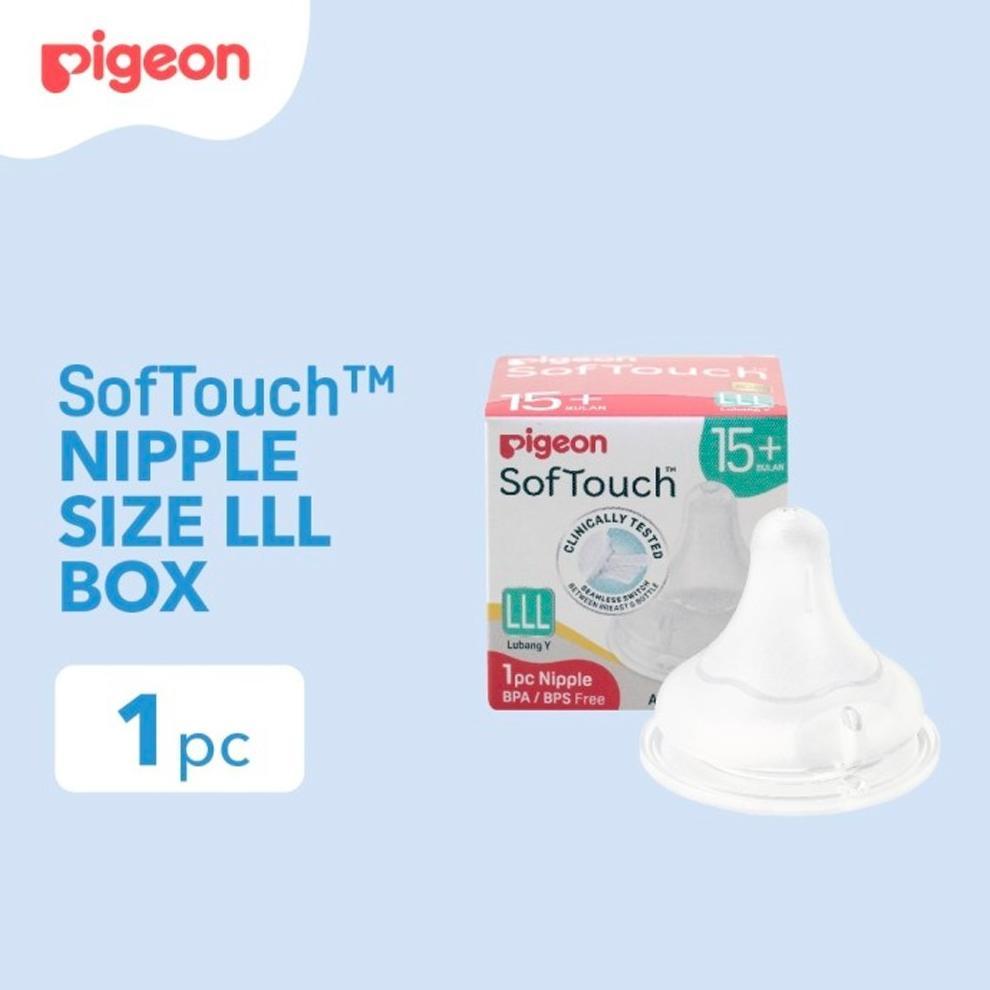 Pigeon Softouch Nipple Dot Botol Bayi LLL / 3L