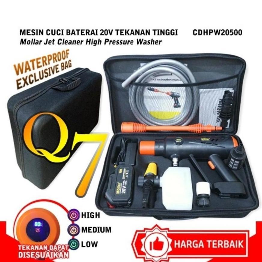 LARIS JET CLEANER CORDLESS MOLLAR Q7 BATERAI 20V / MOLLAR CD-HPW20500