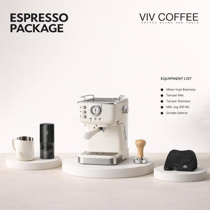 PAKET MESIN KOPI ESPRESSO LENGKAP RUMAHAN COFFEE SET