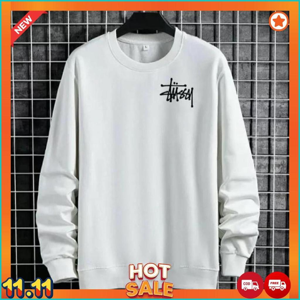PAKAIAN PRIA LENGAN PANJANG STUSSY/SWEATER STUSSY/ KAOS CREWNECK [J1]
