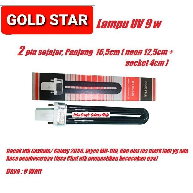 Lightx- Lampu Uv Pl-S 9 W Tester Uang Model Tusuk 9W Money Detector Lamp
