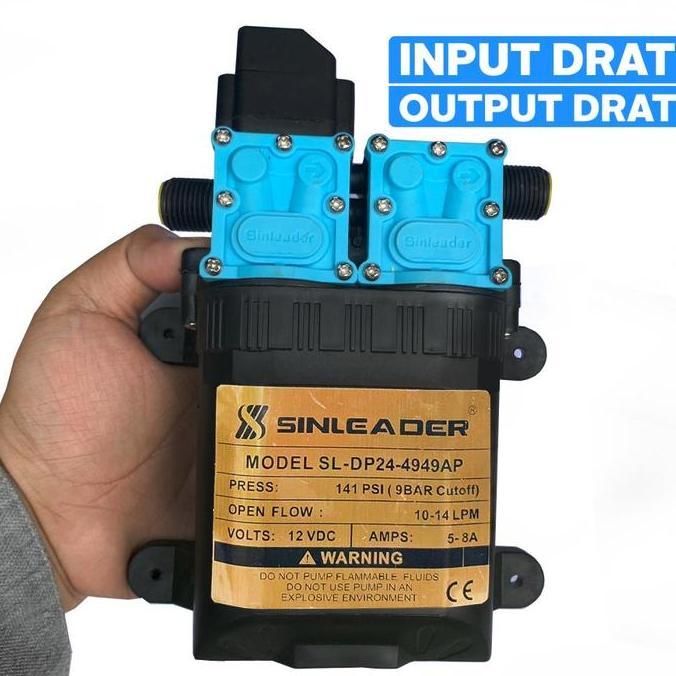 Liderado- Pompa Dual Pump Dc 12V Sinleader Sl-Dp24 141 Psi Motor 4949