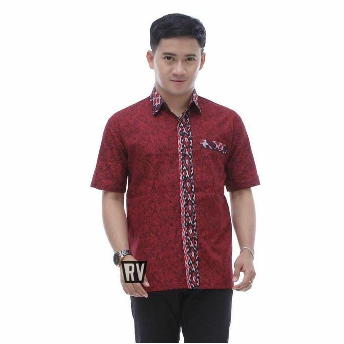 DISKON batik pria lengan pendek jumbo / batik jumbo M L XL XXL 3XL 4XL 5XL . DISKON