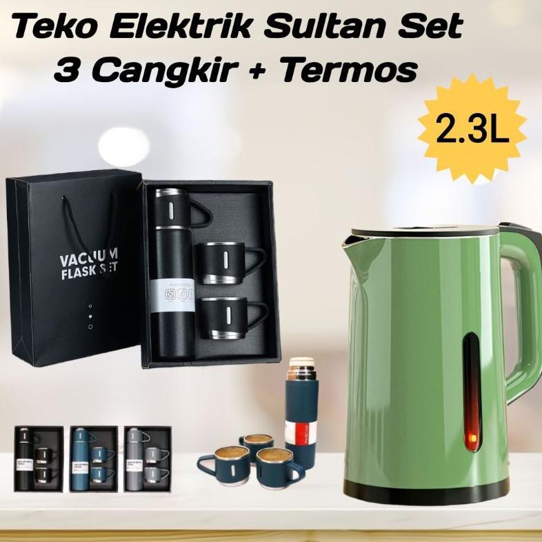 NEW [RH] TEKO LISTRIK PEMANAS AIR CERET AIR PANAS OTOMATIS MATI SENDIRI KETTLE LISTRIK