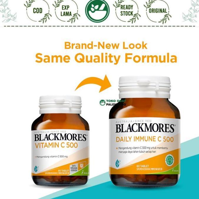 Higher- Blackmores Daily Immune 500 Mg 60 Tablet Vit C Black Mores Vitamin C Vit C