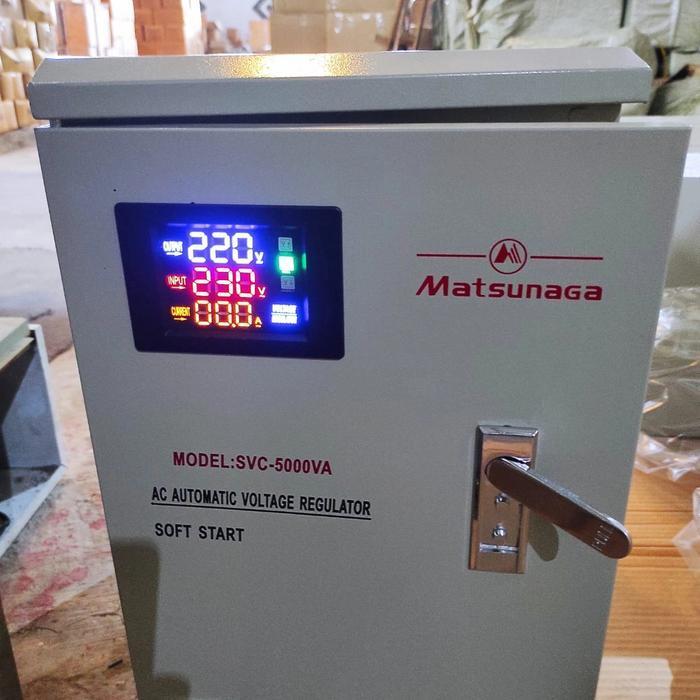 STAVOL MATSUNAGA DIGITAL 5000WATT STABILIZER MATSUNAGA DIGITAL 5000VA ORIGINAL DAN TERPERCAYA