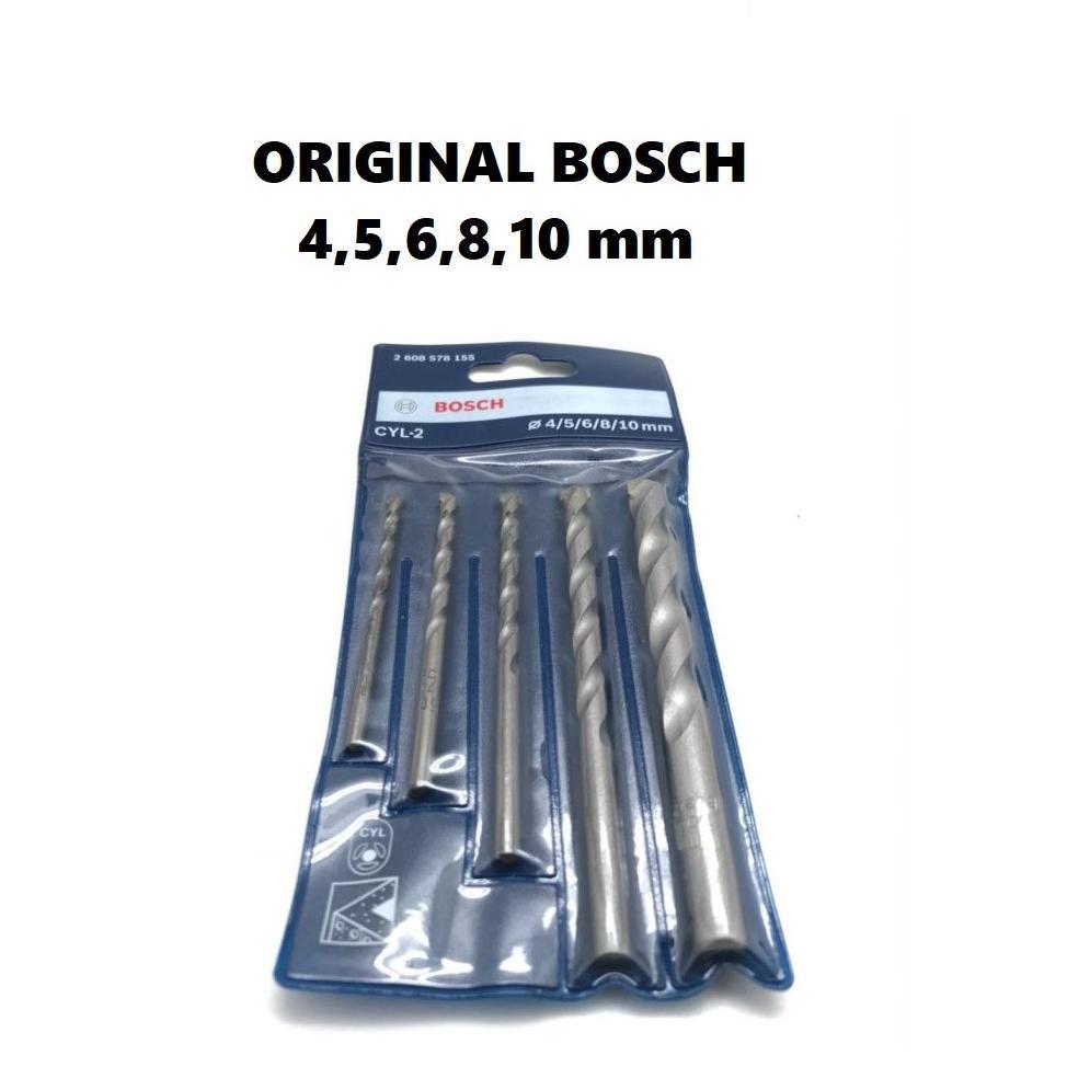LARIS MATA BOR SET BOSCH BETON TEMBOK 5 PCS BOSCH CYL-2 ORIGINAL