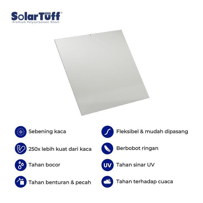 POLYCARBONATE SOLARTUFF SOLID PLAIN TEBAL 6MM ORIGINAL DAN TERPERCAYA