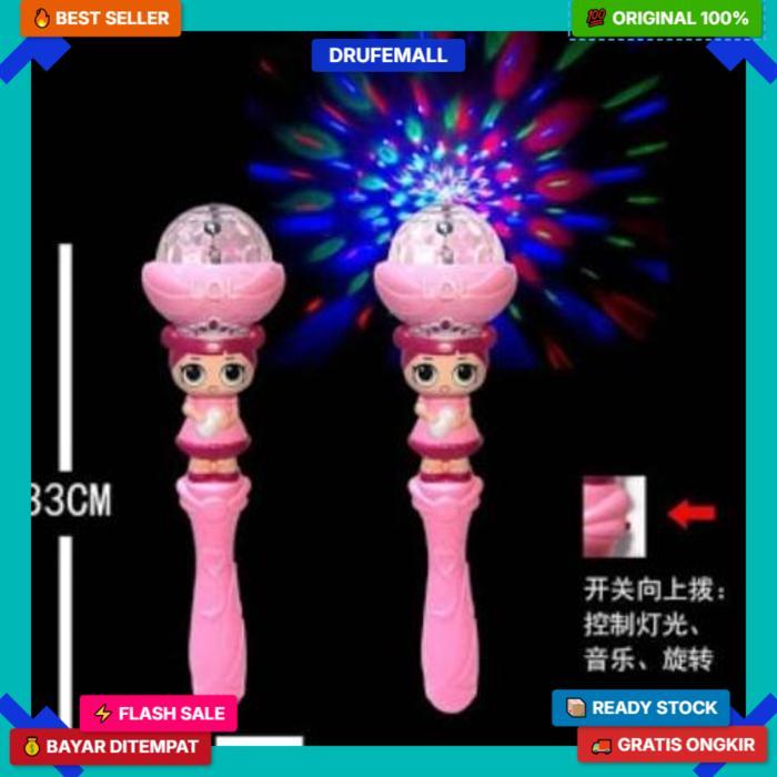 Tongkat Sihir Lampu Dan Musik / Tongkat Peri / Led Tongkat Peri Magic Dengan Lampu Cantik Dan Musik 