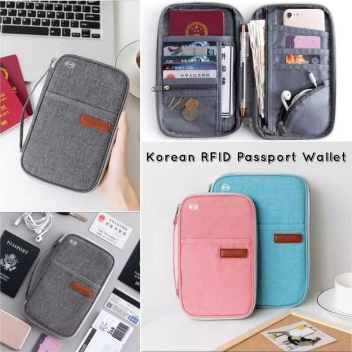 NEW KOREAN RFID PASSPORT HOLDER / RFID PASSPORT WALLET ORI
