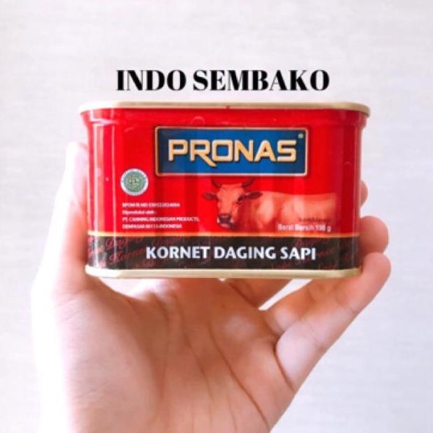 PRONAS Kornet Kaleng Daging Sapi 198g / Corned Beef Pronas 198 gram / Kornet Sapi Pronas Kecil