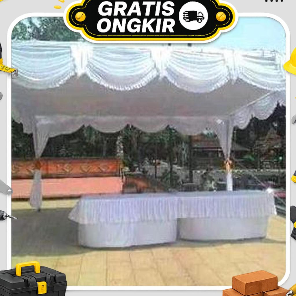 Plafon Rata Uk 3X4 || Hanya Plafon Tenda Saja Outdoor