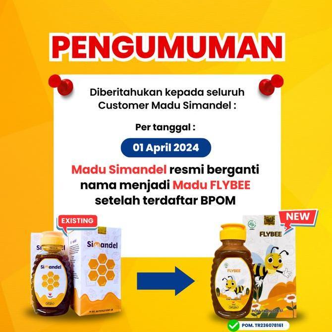 Happyfit- Madu Amandel Flybee Untuk Anak & Desa Simandel Kemasan Baru