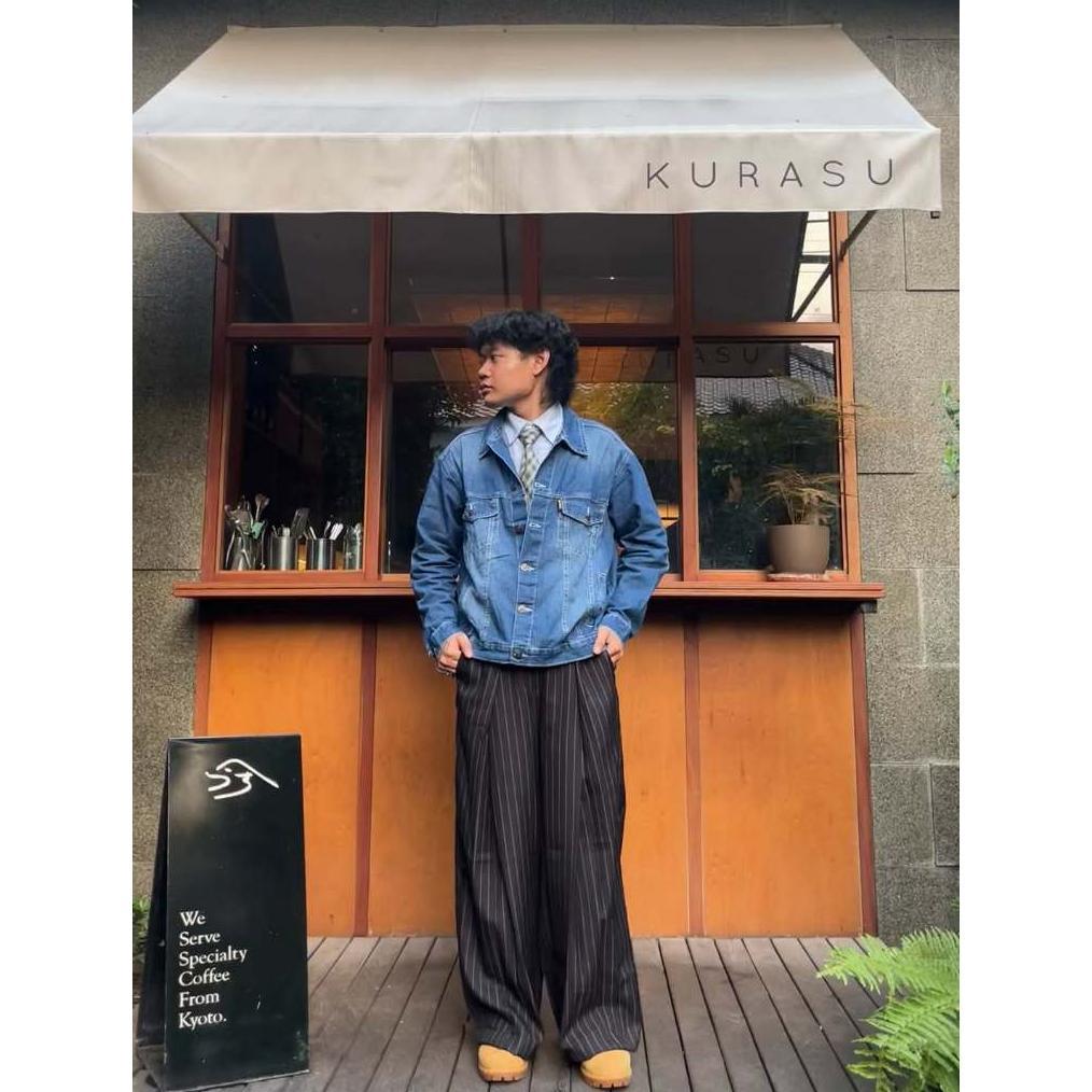 Fast Delivery Guteninc Jacket Denim Jeans Trucker Boxy Bullitt Blue Washed