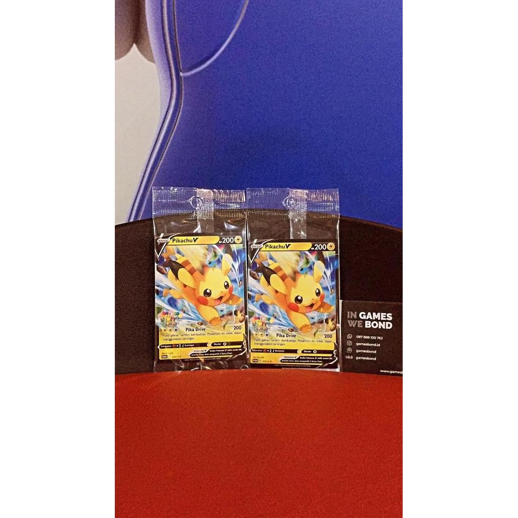 Pokemon TCG Pikachu V Eevee V Promo Deck Festival Sealed TCG Indonesia