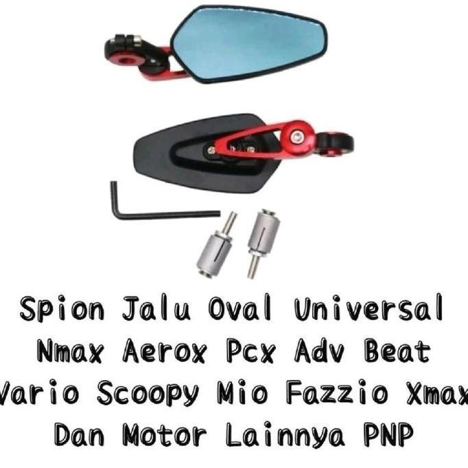 cv.luviyer - Spion Jalu Oval Bar End NMAX / AEROX / LEXI / VARIO 160/150/125/110 / BEAT / PCX / ADV 