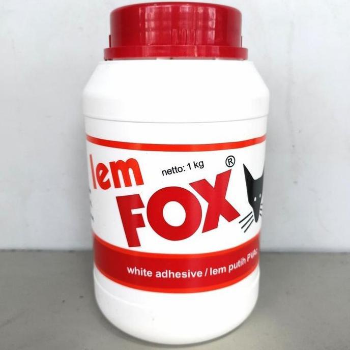 Lem Putih FOX Botol 1 Kg Lem PVC 1kg