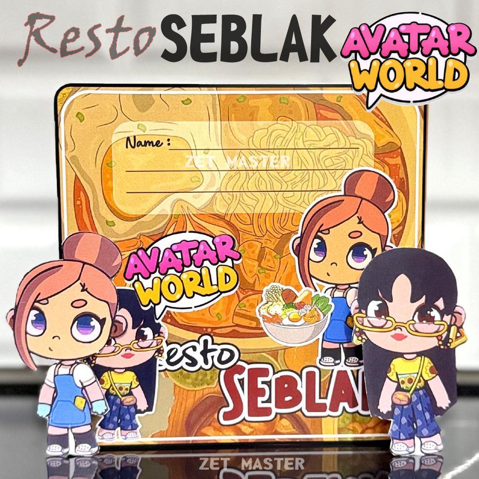 Paper Doll House Avatar Mainan Edukasi Anak Perempuan Toca Boca Bongkar Pasang Boneka Kertas Harga G