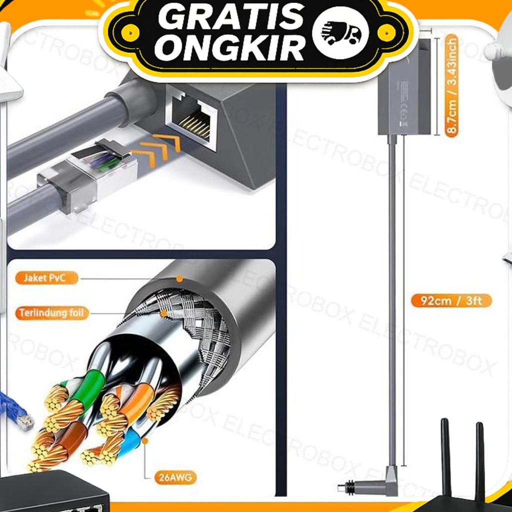 Original Starlink Ethernet Adapter Untuk Starlink Gen 2 Lan Adapter Spacex